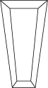 Tapered baguette (Top view)