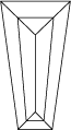 Tapered baguette (Bottom view)