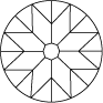 English round cut brilliant (bottom view)