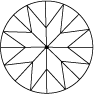 Standard brilliant cut (bottom view)