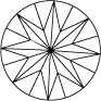 BRILLIANT CUT WITH VERTICAL SEPERATED MAIN FACETS 73 FACETS (bottom view)