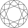 ZIRCON CUT 73 FACETS (top view)