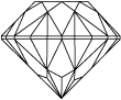 ZIRCON CUT 73 FACETS (side view)