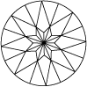ZIRCON CUT 73 FACETS (bottom view)