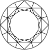SPARKLER CUT 97 FACETS (top view)