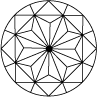 SPARKLER CUT 97 FACETS (bottom view)