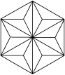 SIXSIDE STAR CUT 37 FACETS (bottom view)