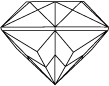 TROPHY CUT 55 FACETS (side view)