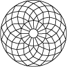 BALL NET CUT 242 FACETS (top view)