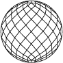 BALL NET CUT 242 FACETS (side view)